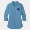 Ladies 3/4 Sleeve Carefree Poplin Shirt Thumbnail