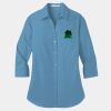 Ladies 3/4 Sleeve Carefree Poplin Shirt Thumbnail