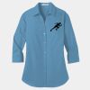 Ladies 3/4 Sleeve Carefree Poplin Shirt Thumbnail