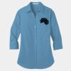 Ladies 3/4 Sleeve Carefree Poplin Shirt Thumbnail