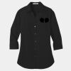 Ladies 3/4 Sleeve Carefree Poplin Shirt Thumbnail