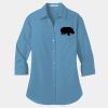 Ladies 3/4 Sleeve Carefree Poplin Shirt Thumbnail