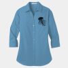 Ladies 3/4 Sleeve Carefree Poplin Shirt Thumbnail