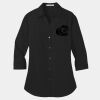 Ladies 3/4 Sleeve Carefree Poplin Shirt Thumbnail