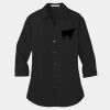 Ladies 3/4 Sleeve Carefree Poplin Shirt Thumbnail
