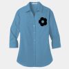 Ladies 3/4 Sleeve Carefree Poplin Shirt Thumbnail