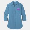 Ladies 3/4 Sleeve Carefree Poplin Shirt Thumbnail