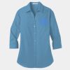 Ladies 3/4 Sleeve Carefree Poplin Shirt Thumbnail