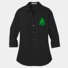 Ladies 3/4 Sleeve Carefree Poplin Shirt Thumbnail