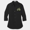 Ladies 3/4 Sleeve Carefree Poplin Shirt Thumbnail