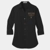 Ladies 3/4 Sleeve Carefree Poplin Shirt Thumbnail