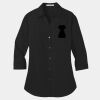 Ladies 3/4 Sleeve Carefree Poplin Shirt Thumbnail