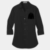 Ladies 3/4 Sleeve Carefree Poplin Shirt Thumbnail