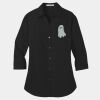 Ladies 3/4 Sleeve Carefree Poplin Shirt Thumbnail