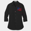 Ladies 3/4 Sleeve Carefree Poplin Shirt Thumbnail