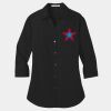 Ladies 3/4 Sleeve Carefree Poplin Shirt Thumbnail