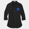 Ladies 3/4 Sleeve Carefree Poplin Shirt Thumbnail