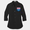 Ladies 3/4 Sleeve Carefree Poplin Shirt Thumbnail