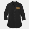 Ladies 3/4 Sleeve Carefree Poplin Shirt Thumbnail