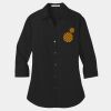 Ladies 3/4 Sleeve Carefree Poplin Shirt Thumbnail