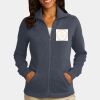 Ladies Slub Fleece Full Zip Jacket Thumbnail