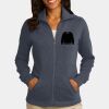 Ladies Slub Fleece Full Zip Jacket Thumbnail