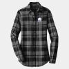 Ladies Plaid Flannel Tunic Thumbnail