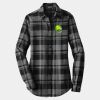 Ladies Plaid Flannel Tunic Thumbnail