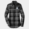 Ladies Plaid Flannel Tunic Thumbnail