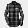 Ladies Plaid Flannel Tunic Thumbnail