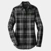 Ladies Plaid Flannel Tunic Thumbnail