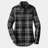 Ladies Plaid Flannel Tunic Thumbnail