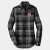 Ladies Plaid Flannel Tunic Thumbnail