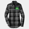 Ladies Plaid Flannel Tunic Thumbnail