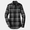 Ladies Plaid Flannel Tunic Thumbnail