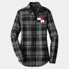 Ladies Plaid Flannel Tunic Thumbnail