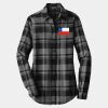 Ladies Plaid Flannel Tunic Thumbnail