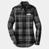 Ladies Plaid Flannel Tunic Thumbnail