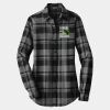 Ladies Plaid Flannel Tunic Thumbnail