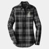 Ladies Plaid Flannel Tunic Thumbnail