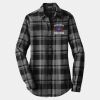 Ladies Plaid Flannel Tunic Thumbnail