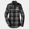 Ladies Plaid Flannel Tunic Thumbnail