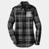 Ladies Plaid Flannel Tunic Thumbnail