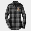 Ladies Plaid Flannel Tunic Thumbnail