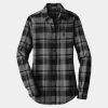 Ladies Plaid Flannel Tunic Thumbnail