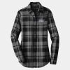 Ladies Plaid Flannel Tunic Thumbnail