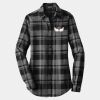 Ladies Plaid Flannel Tunic Thumbnail