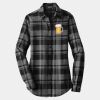 Ladies Plaid Flannel Tunic Thumbnail