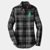 Ladies Plaid Flannel Tunic Thumbnail