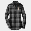 Ladies Plaid Flannel Tunic Thumbnail